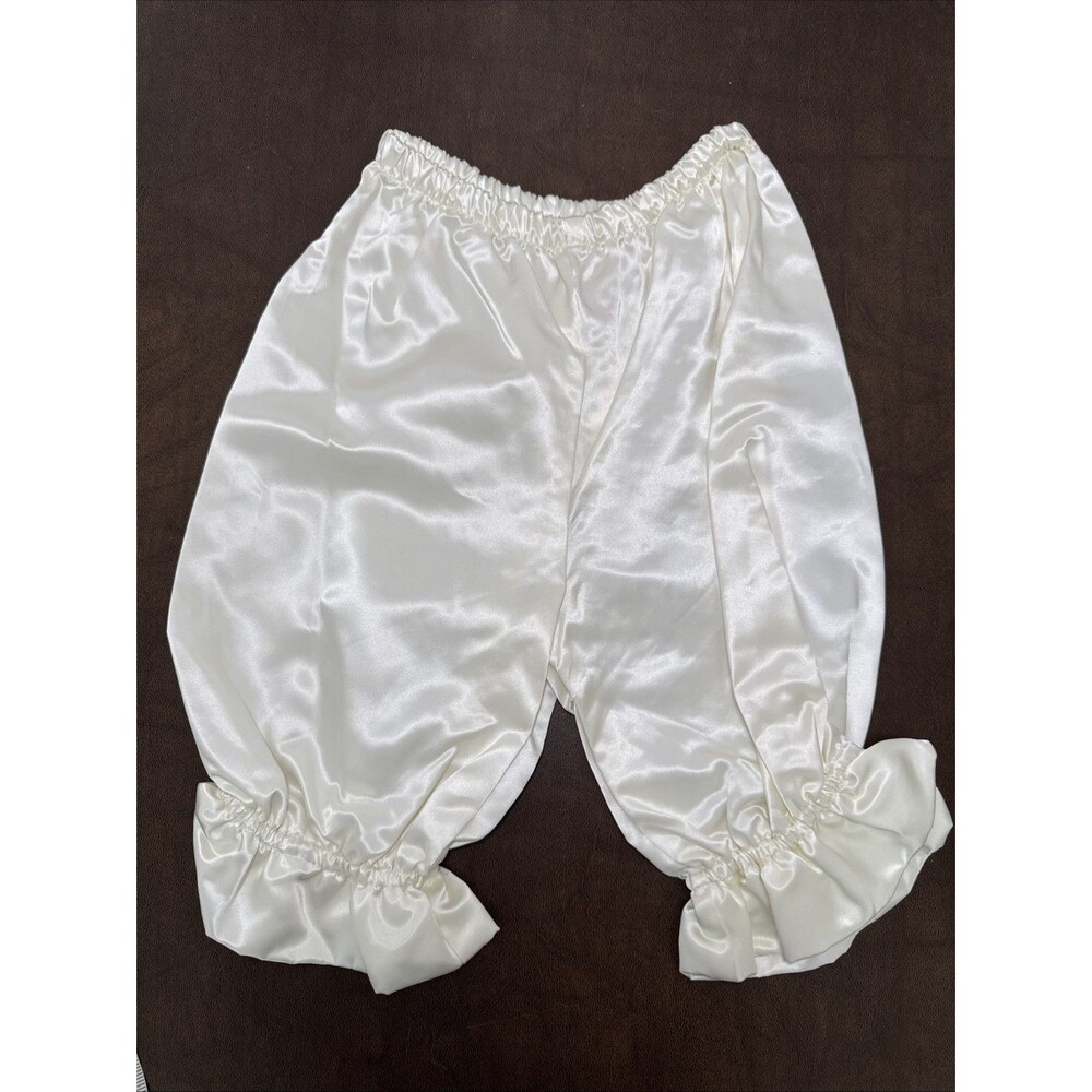 Vintage Sz 4T Storybook Heirlooms Satin Bloomers / Pants Ruffled Hem Cottagecore